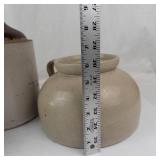 Vintage Stoneware Pottery Vessel Set (4 Pieces)