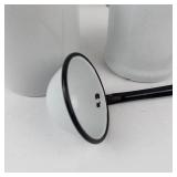 Vintage White Enamelware Kitchen Set
