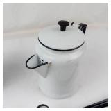 Vintage White Enamelware Kitchen Set