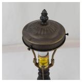 Vintage Ornate Table Lamp - Missing Shade, Bulb Not Included