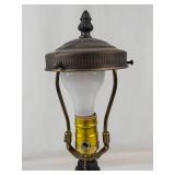 Vintage Ornate Table Lamp - Missing Shade, Bulb Not Included