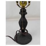 Vintage Ornate Table Lamp - Missing Shade, Bulb Not Included