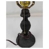 Vintage Ornate Table Lamp - Missing Shade, Bulb Not Included
