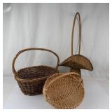 Wicker Basket Trio Mixed Lot