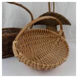 Wicker Basket Trio Mixed Lot