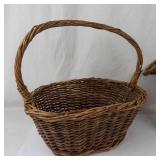 Wicker Basket Trio Mixed Lot