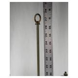 Vintage Student Lamp With Green Painted Body & Brass Accents