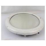 Vintage Mid-Century Wall Mirror With Metal Stand