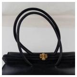 Vintage Talon Black Structured Kiss-Lock Handbag