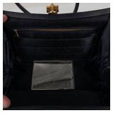 Vintage Talon Black Structured Kiss-Lock Handbag