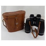 Vintage Tasco 7x50 Binoculars With Leather Case