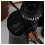 Vintage Tasco 7x50 Binoculars With Leather Case