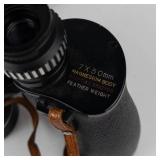 Vintage Tasco 7x50 Binoculars With Leather Case