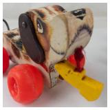 Vintage Fisher-Price Little Snoopy Pull Toy & Wooden Horse Pull Toy (Lot of 2)