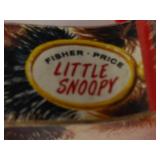 Vintage Fisher-Price Little Snoopy Pull Toy & Wooden Horse Pull Toy (Lot of 2)