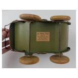 Vintage Fibro Toy Miniature Doll Carriage