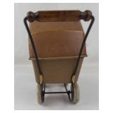 Vintage Wyandotte Tin Litho Doll Carriage Cat Illustrations