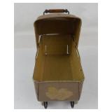 Vintage Wyandotte Tin Litho Doll Carriage Cat Illustrations
