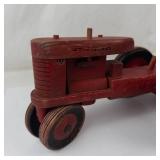 Vintage Wooden Farm Tractor & Wagon Toy