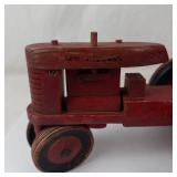 Vintage Wooden Farm Tractor & Wagon Toy