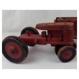 Vintage Wooden Farm Tractor & Wagon Toy