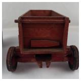 Vintage Wooden Farm Tractor & Wagon Toy