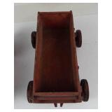 Vintage Wooden Farm Tractor & Wagon Toy