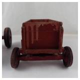Vintage Wooden Farm Tractor & Wagon Toy