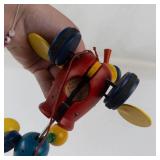 Vintage Fisher-Price Mama Duck & Ducklings Wooden Pull Toy (Lot of 4)