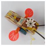 Vintage Fisher-Price Buzzy Bee & Queen Buzzy Bee Pull Toys (Lot of 2)