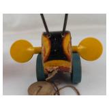 Vintage Fisher-Price Buzzy Bee & Queen Buzzy Bee Pull Toys (Lot of 2)