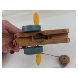 Vintage Fisher-Price Buzzy Bee & Queen Buzzy Bee Pull Toys (Lot of 2)