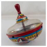 Vintage Metal Circus Spinning Top