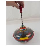 Vintage Metal Circus Spinning Top