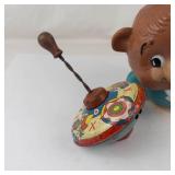 Vintage Fisher-Price Chubby Cub 164 Bear Toy, Fish Rattle & Broken Top Mixed Lot