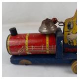 Vintage Fisher-Price Donald Duck Choo-Choo Pull Toy Model 450