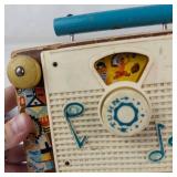 Vintage Fisher-Price 1966 Tv-radio & Tambourines Mixed Lot