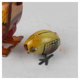 Vintage Tin Litho Mechanical Chicken Toy Set (Lot of 2)