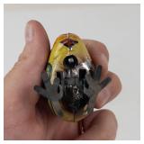 Vintage Tin Litho Mechanical Chicken Toy Set (Lot of 2)