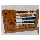 Vintage Wooden Educational Toy & Child