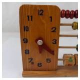 Vintage Wooden Educational Toy & Child