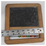 Vintage Wooden Educational Toy & Child
