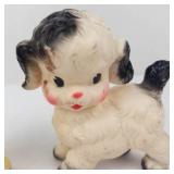 Vintage 1950s Sanitoy Lion & Sun Rubber Puppy Squeak Toys