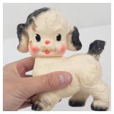 Vintage 1950s Sanitoy Lion & Sun Rubber Puppy Squeak Toys