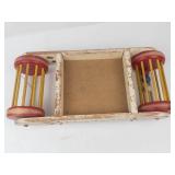 Vintage Playskool Wooden Walker Wagon Infant Toy