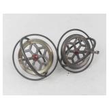 Metal Spinning Gyroscope Toys (Lot of 2)