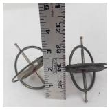 Metal Spinning Gyroscope Toys (Lot of 2)
