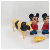 Vintage Plastic Character & Animal Toy Mixed Lot