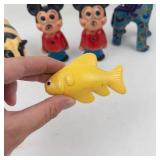 Vintage Plastic Character & Animal Toy Mixed Lot