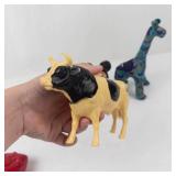 Vintage Plastic Character & Animal Toy Mixed Lot